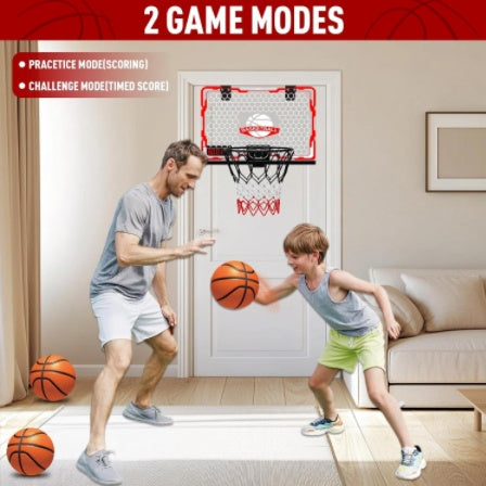 LED Door Basketball Hoop for Kids – Indoor Fun with Electronic Scoreboard & Sound Effects | Top Trending