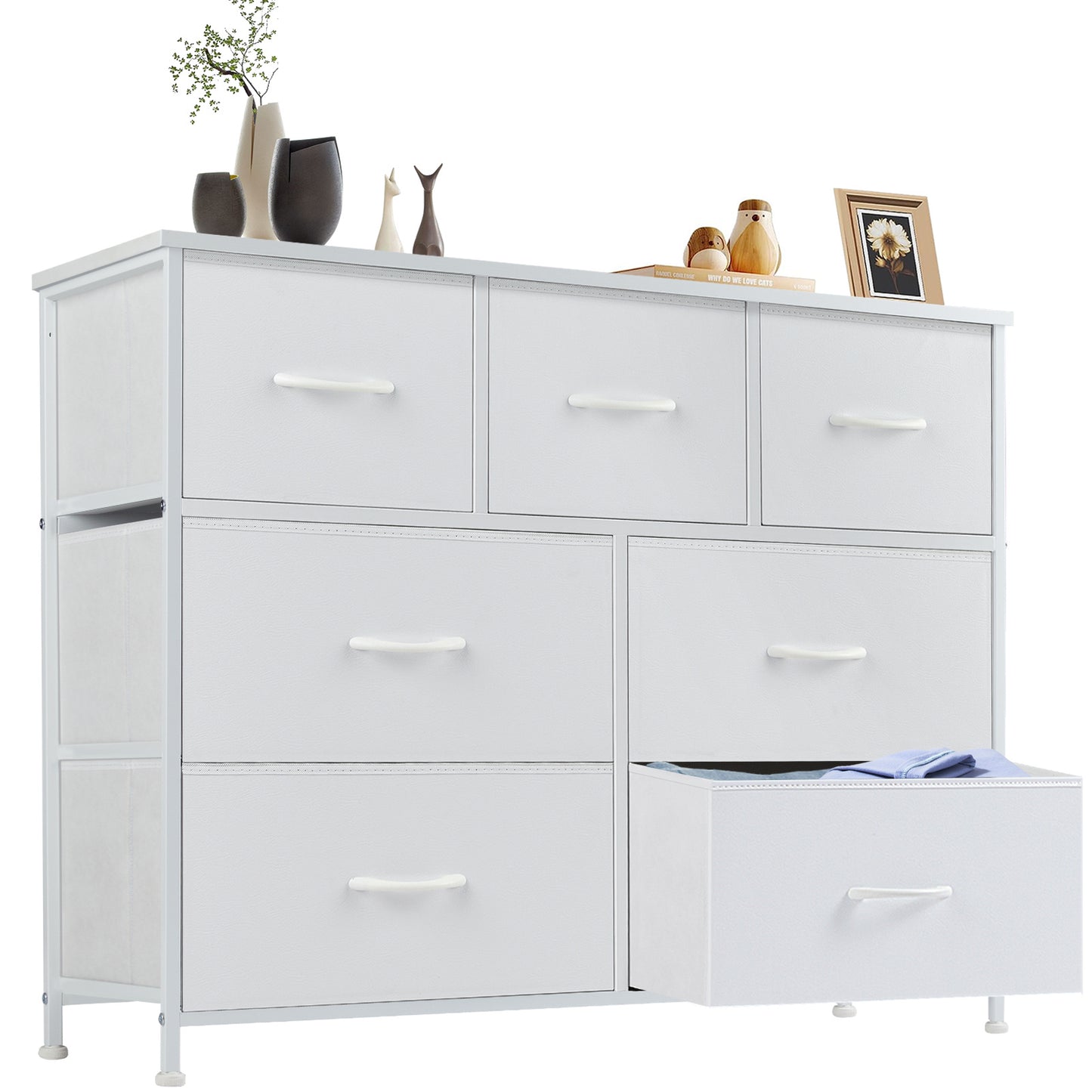 Tall Multi-Drawer Fabric Storage Tower | Elegant Home Organizer