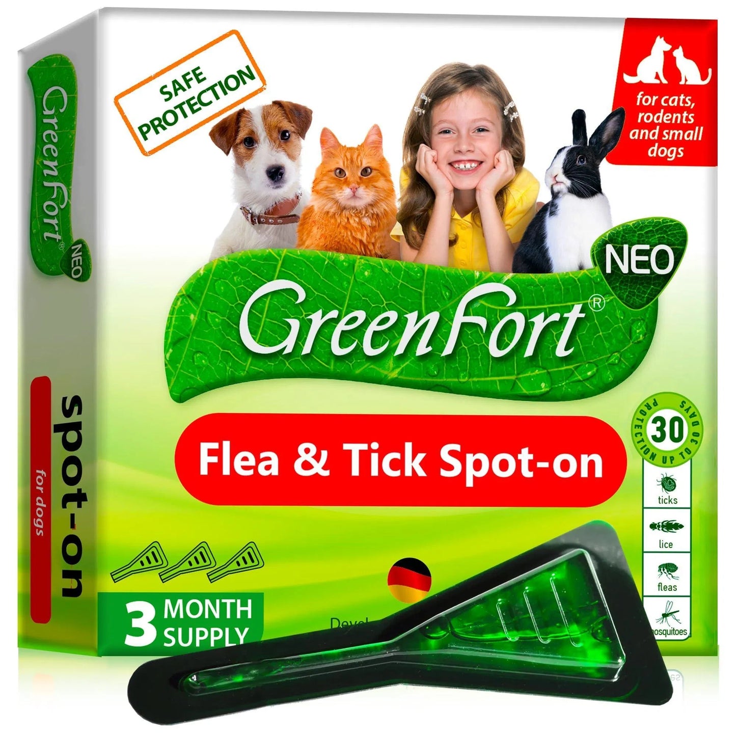 Natural Flea & Tick Prevention Drops for Pets – Safe Pest Control for Dogs, Cats, Rabbits & More