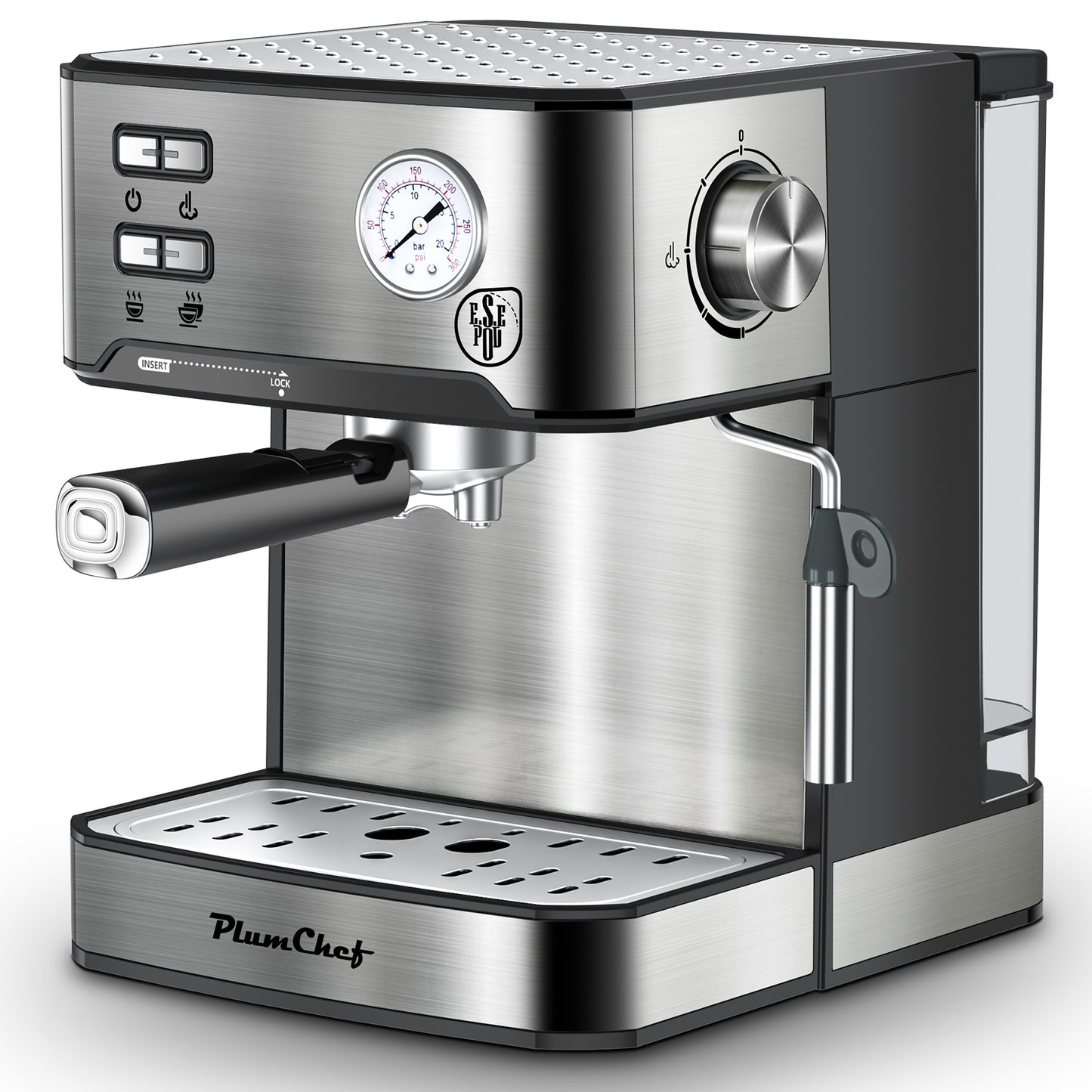 20-Bar Professional Espresso Machine with Milk Frother | Café Experience at Home