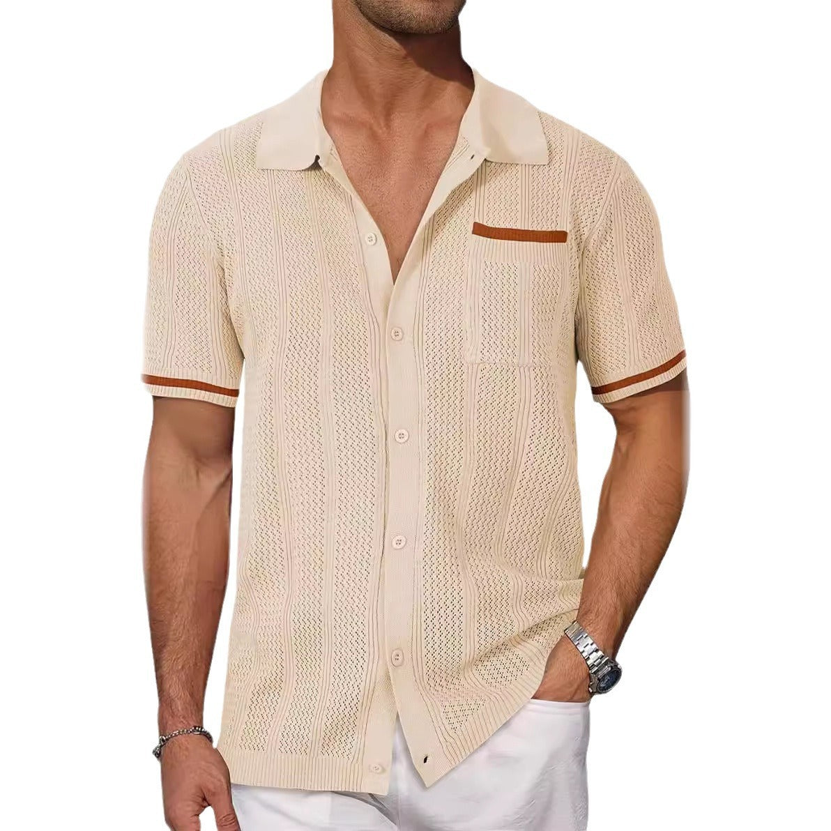 Summer-Ready Short-Sleeved Polo Shirt for Men – Breathable & Stylish - Top-Trending