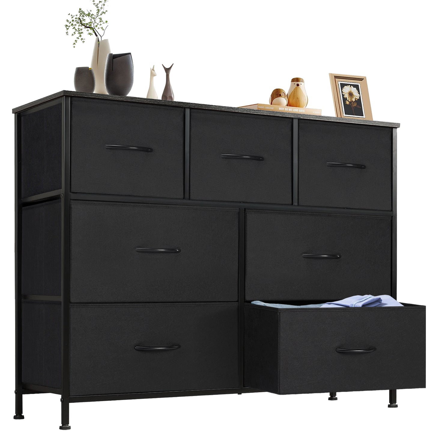 Tall Multi-Drawer Fabric Storage Tower | Elegant Home Organizer