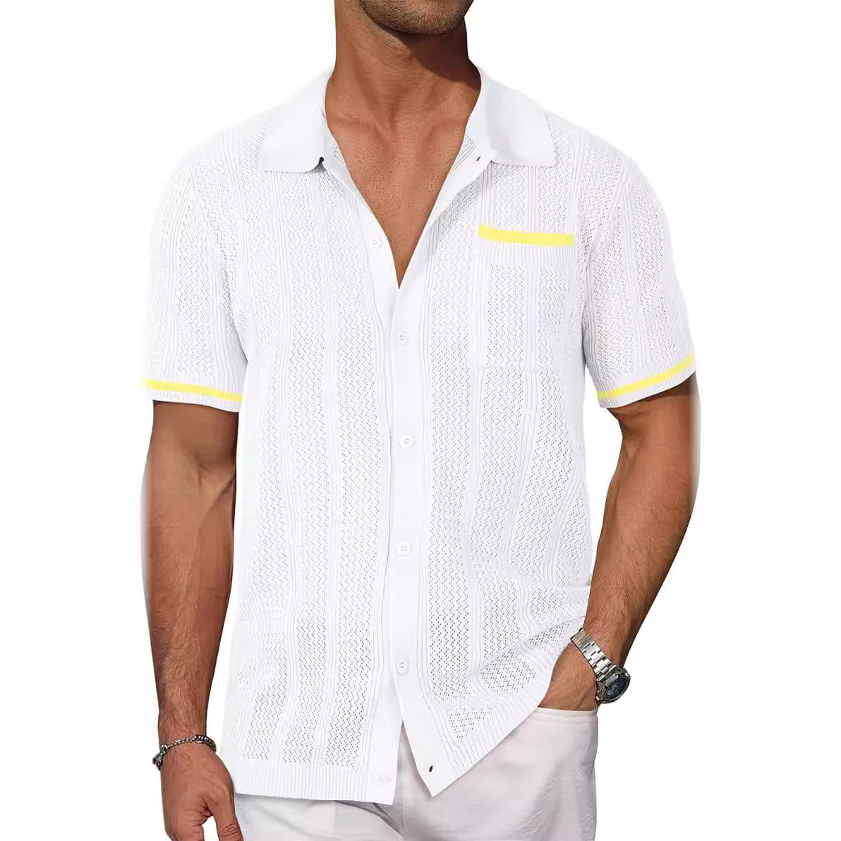 Summer-Ready Short-Sleeved Polo Shirt for Men – Breathable & Stylish - Top-Trending
