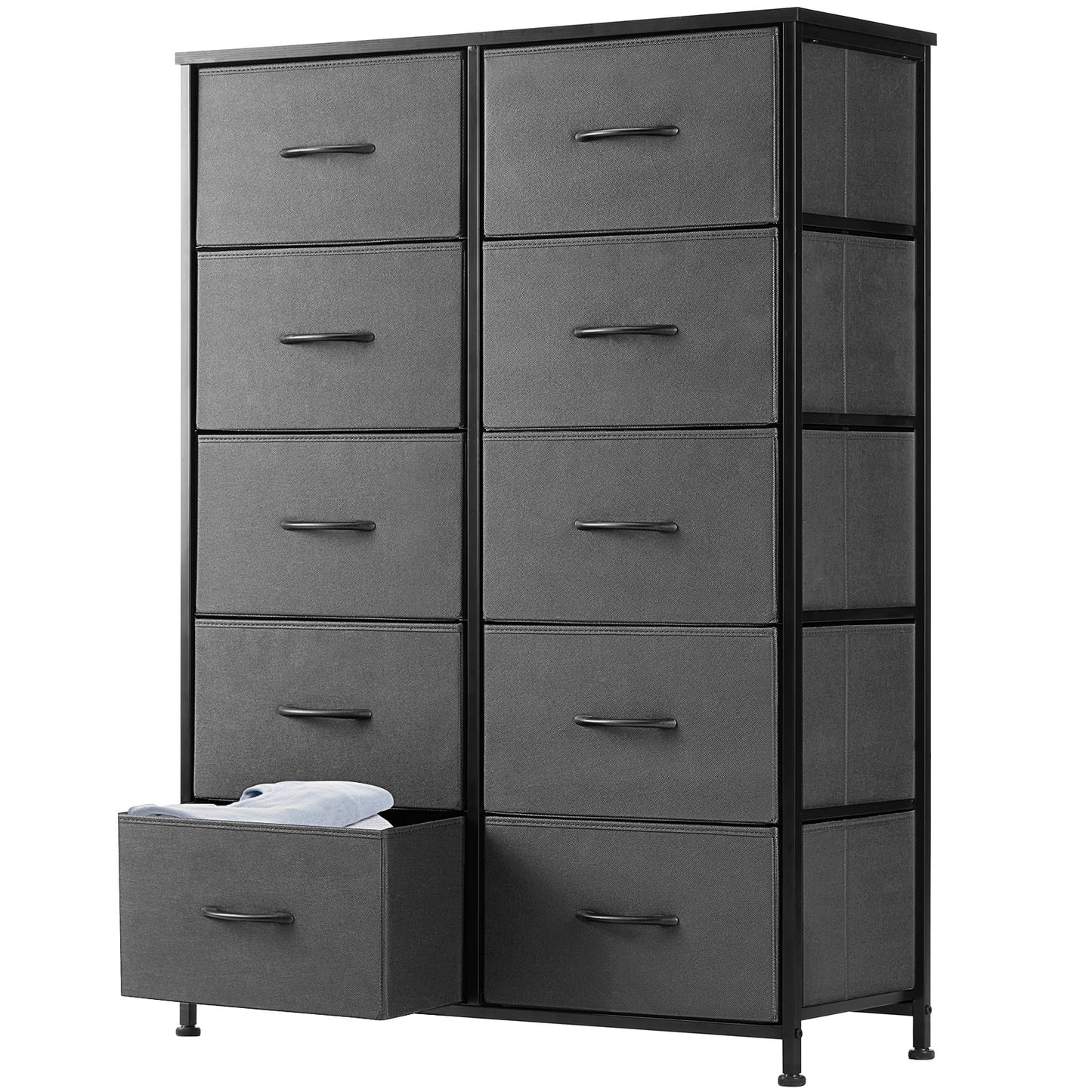 Tall Multi-Drawer Fabric Storage Tower | Elegant Home Organizer